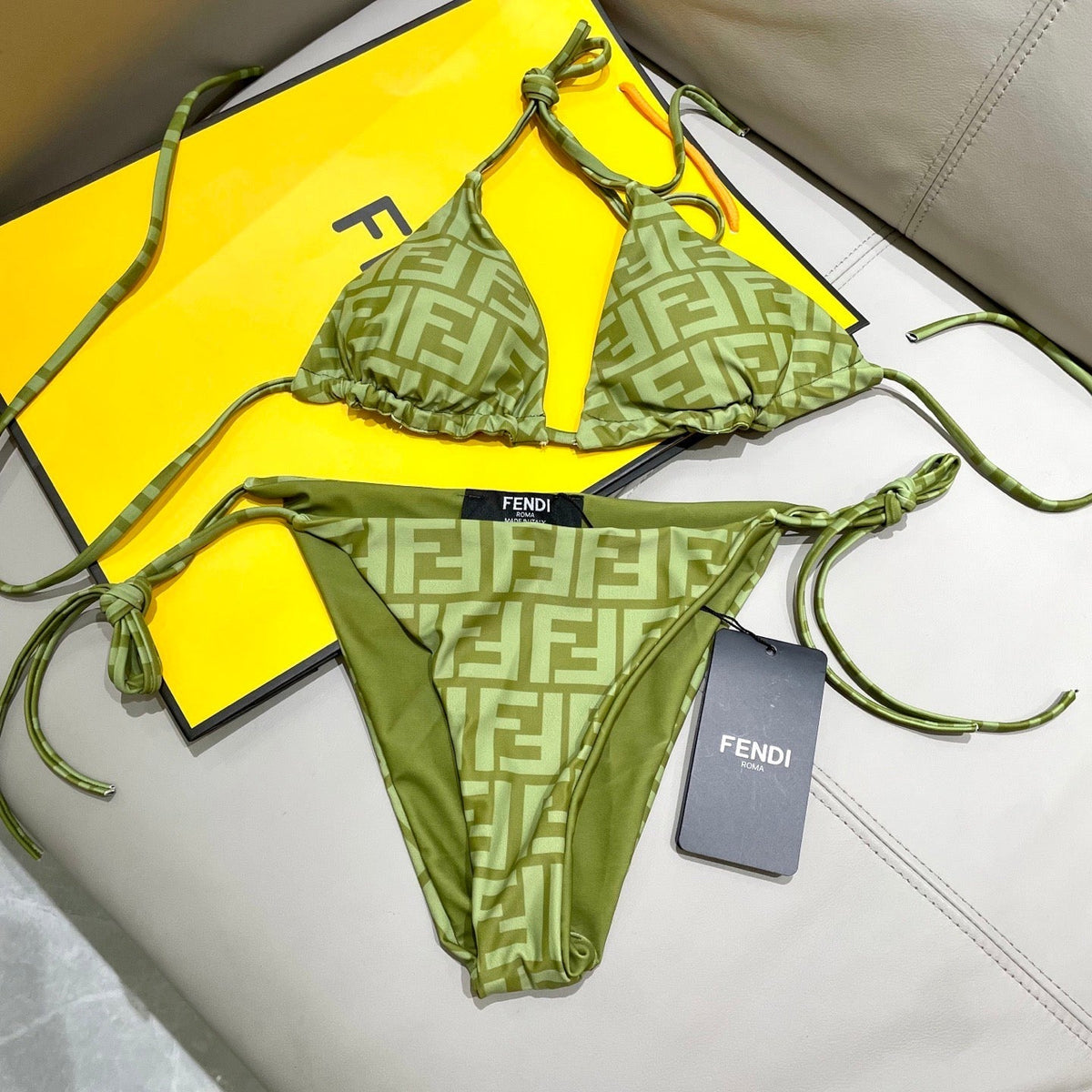 FF Swimsuit Green Polyamide 180511