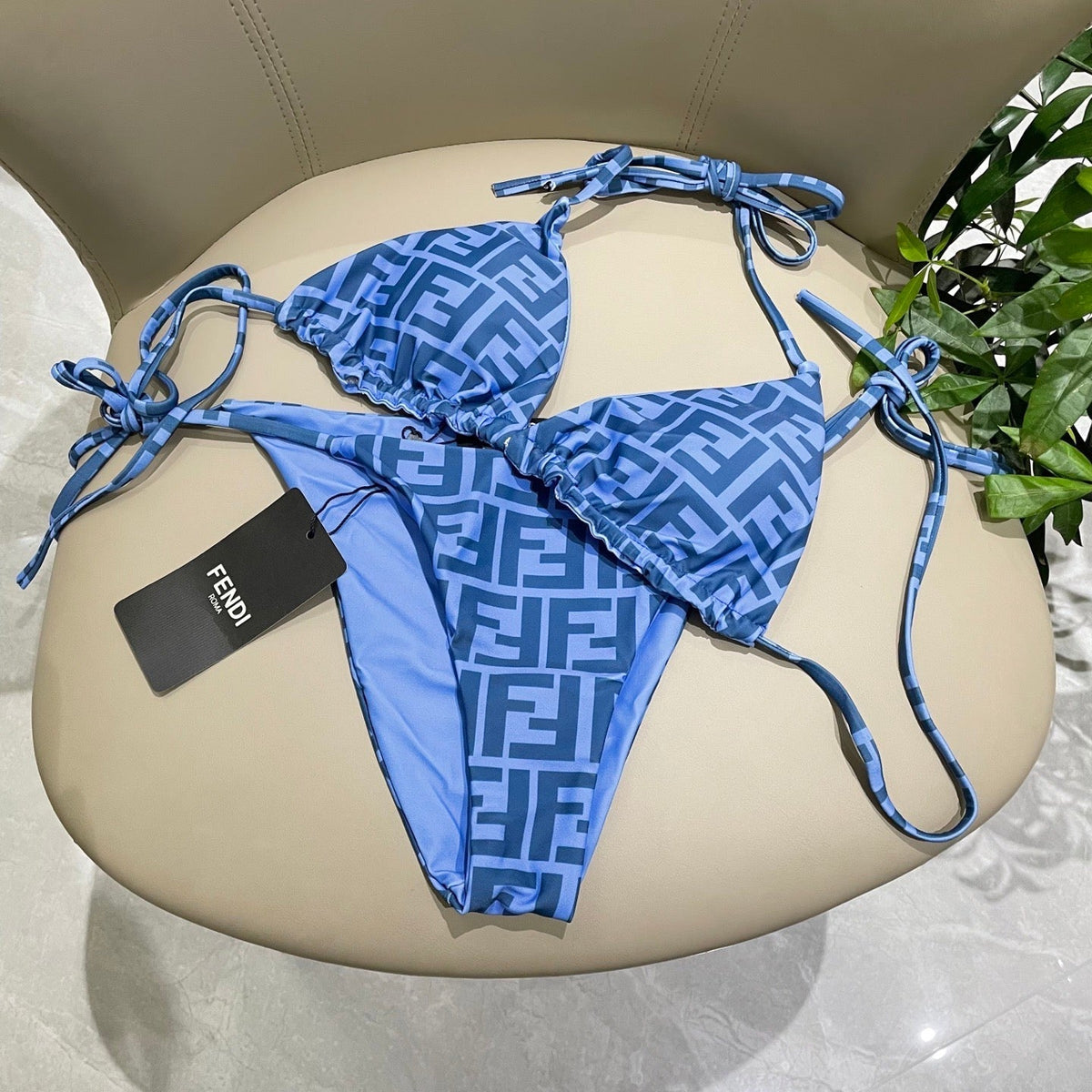 FF Swimsuit Blue Polyamide 180509