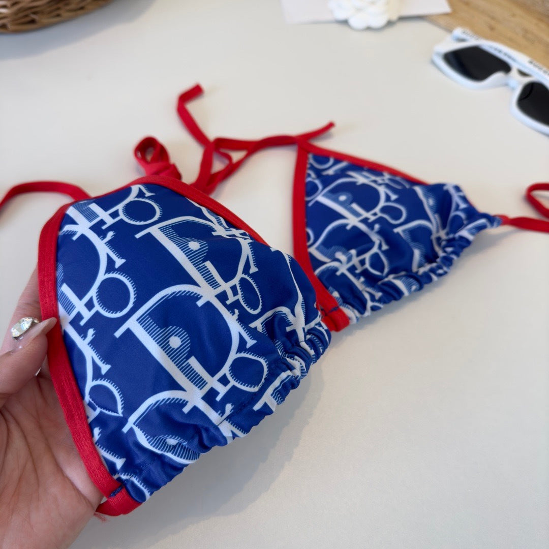 CD 26s Two-Piece Bikini Blue Red in Polyamide 243555