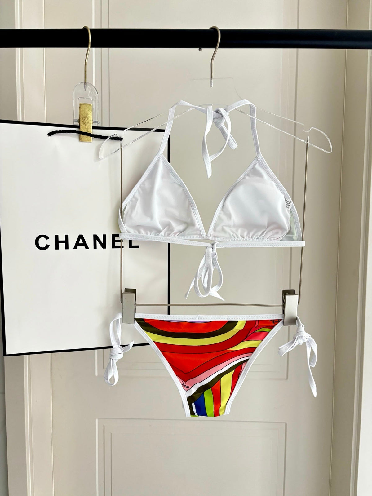 Pucci Printed Two-Piece Bikini Multicolor Cotton Blend 178599