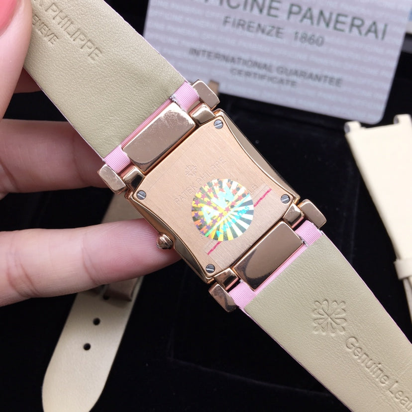 PATEK Twenty-Four 25mm Pink Gold Pink Strap