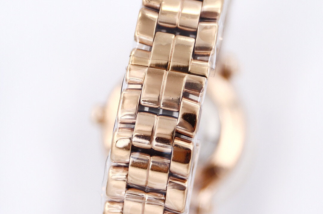 Happy Sport 36mm Pink Gold White Dial