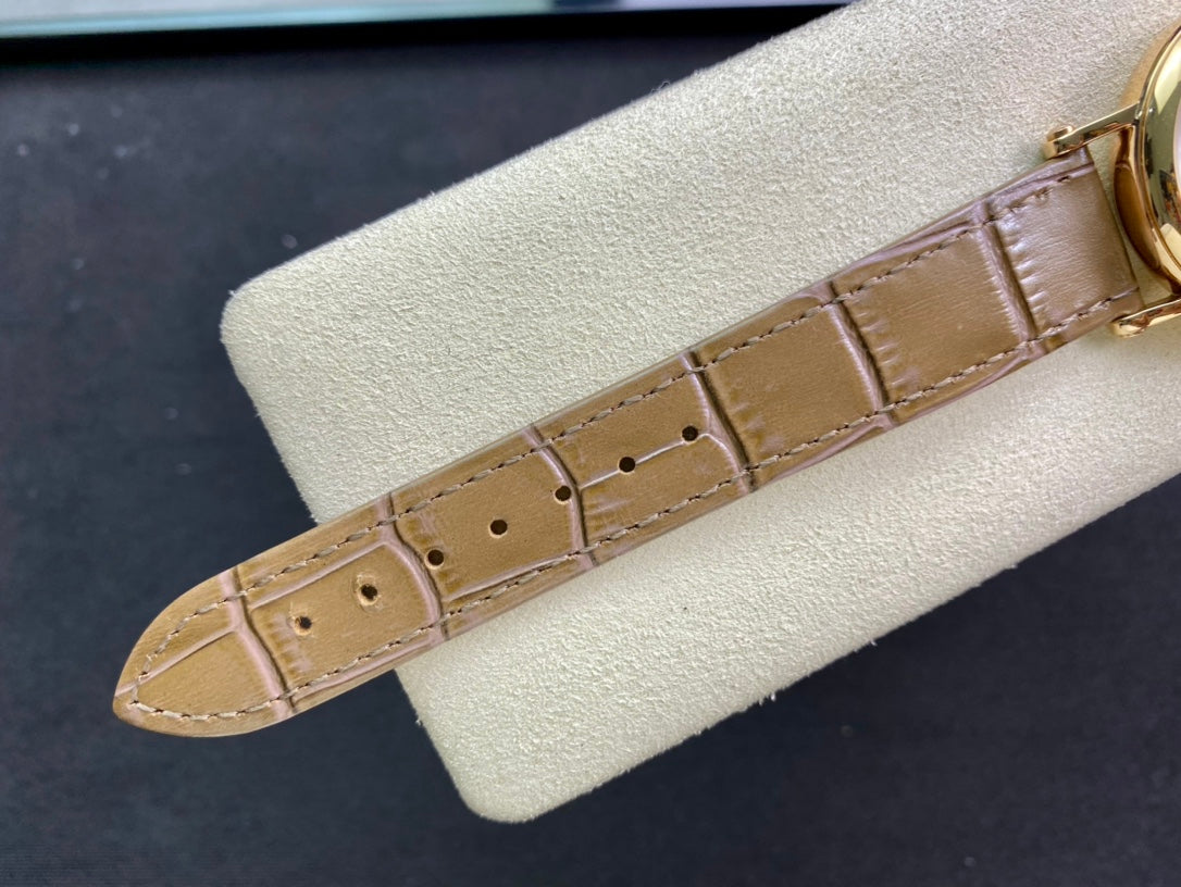 PATEK Calatrava 34.6mm Gold White Dial