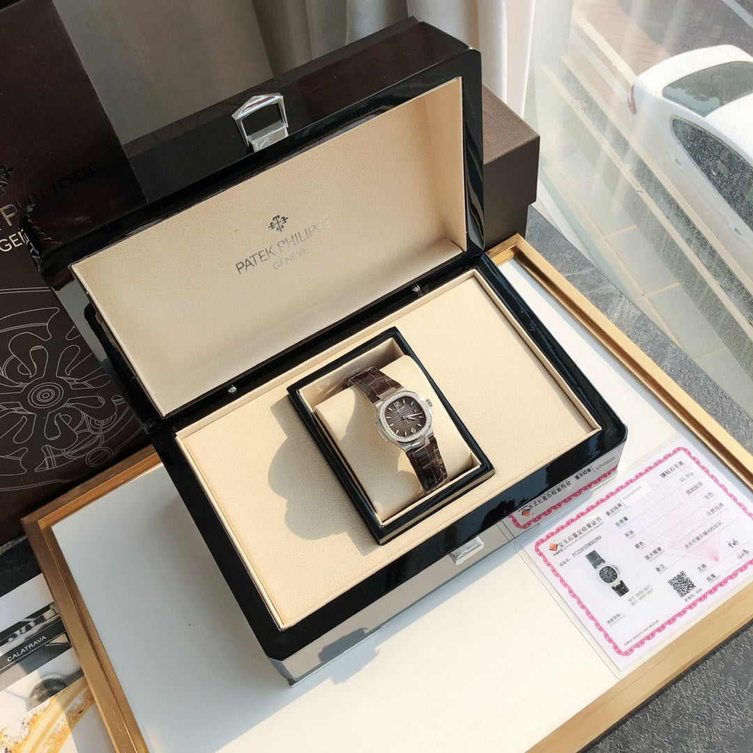 PATEK Nautilus 32mm Silver Brown Dial