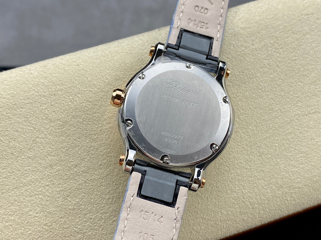 Happy Diamonds 30mm Pink Gold White