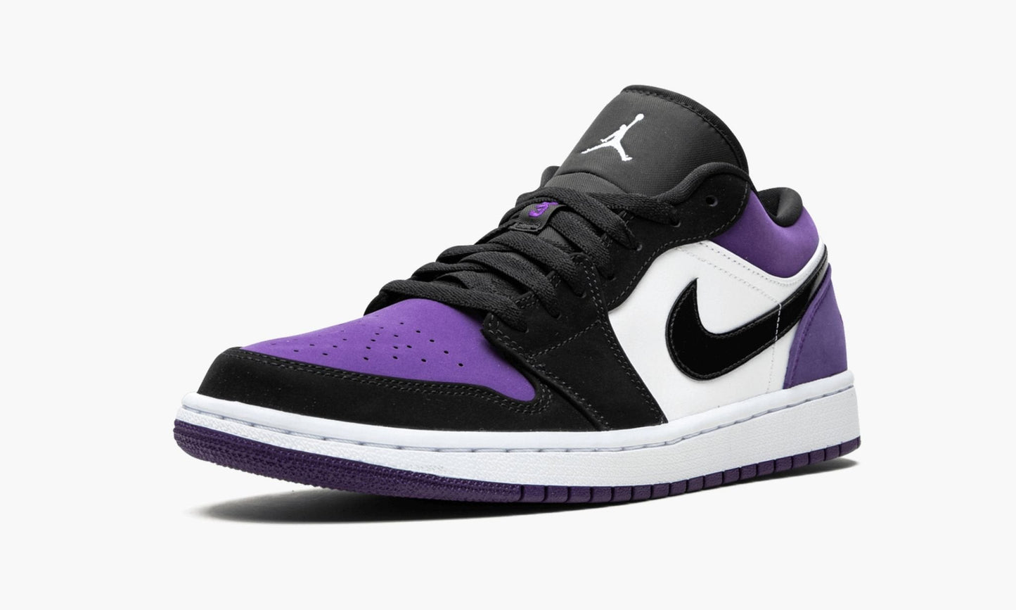 Air Jordan 1 Low Court Purple Sneakers - Court Icon | Hype Sneaker