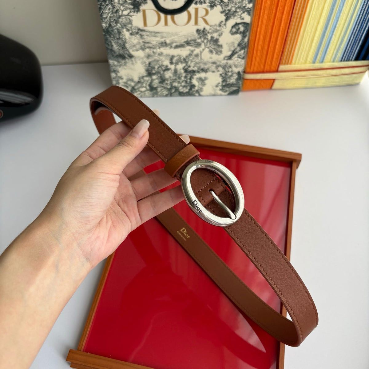 CD Legende Belt 2.5cm Smooth Cowhide 211372