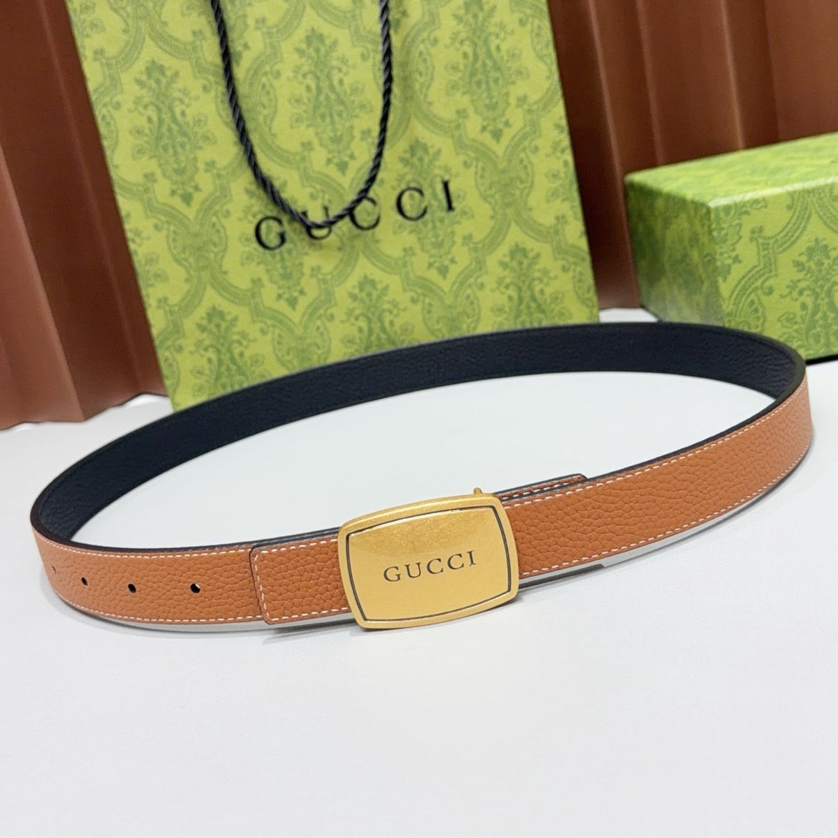 Gucci Belt 2.5cm Grain Cowhide 213030