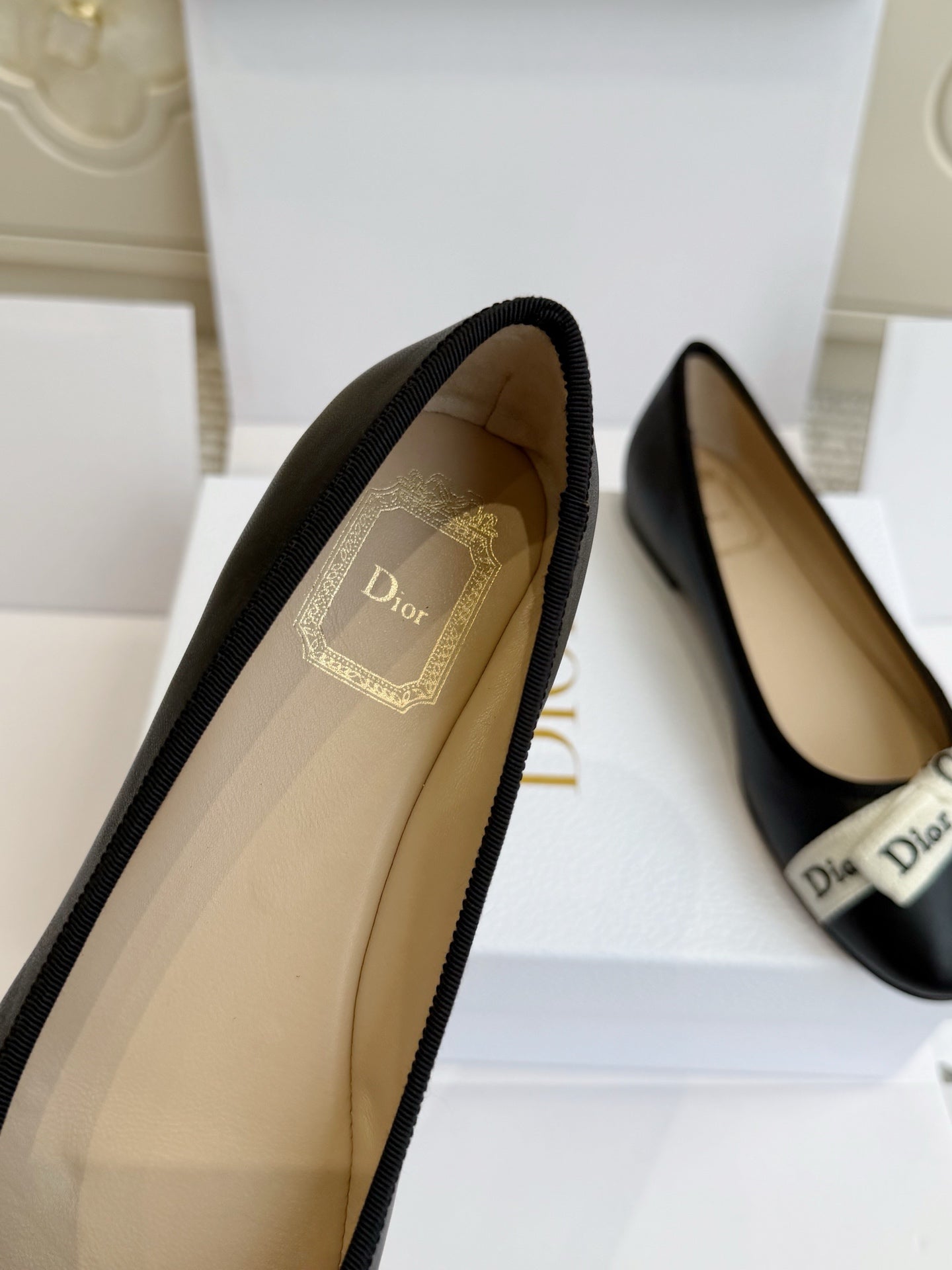 Dior 2026 J'Adior Ballet Flat Black Lambskin 717869