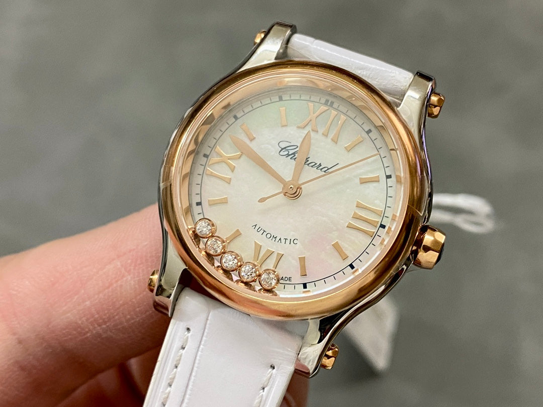Happy Diamonds 30mm Mop Pearl Dial