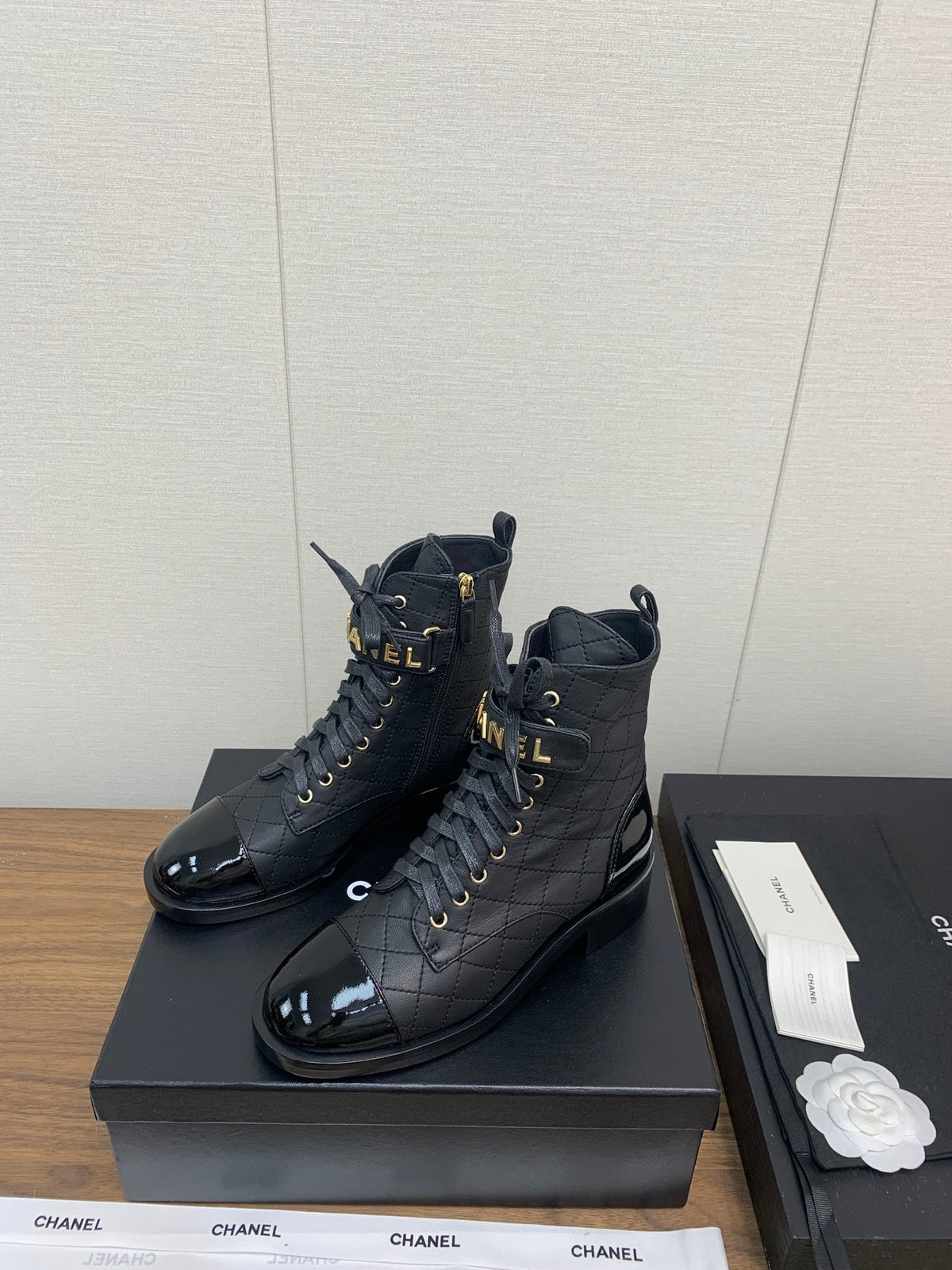 CC Short Boots Black Cowhided