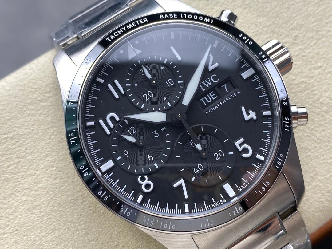 IWC Pilot 41mm Black Dial Steel Case
