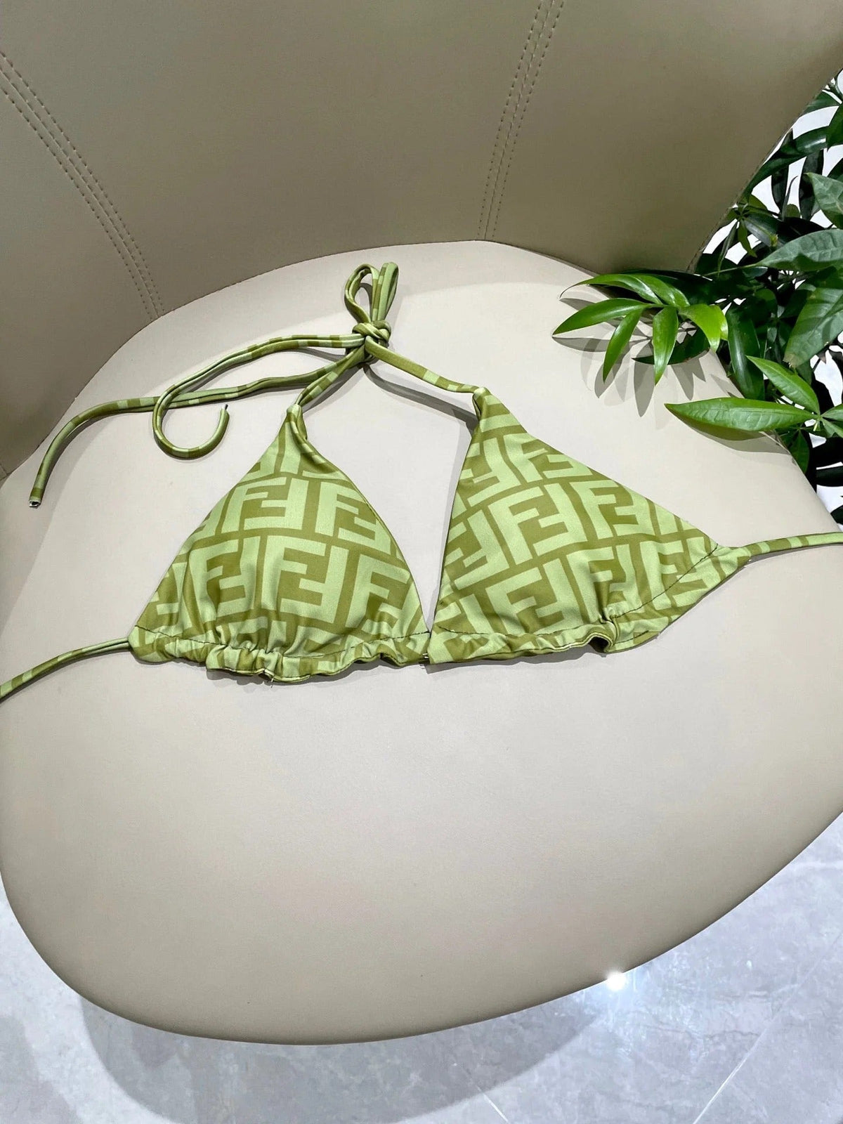 FENDI BIKINI 25S TWO PIECE IN GREEN 742660