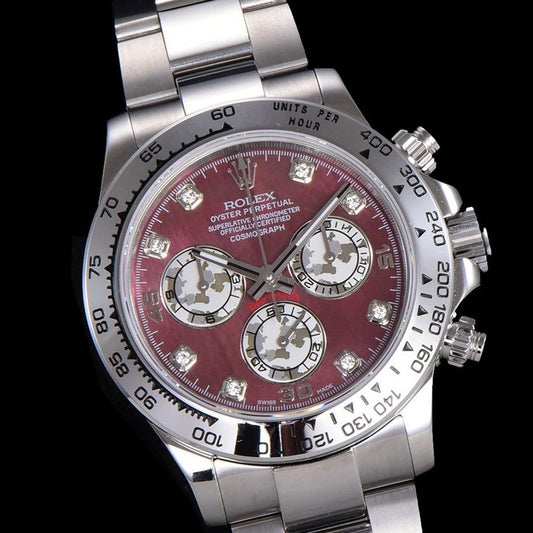 DAYTONA CUSTOM STEEL CASE RED PEARL DIAL