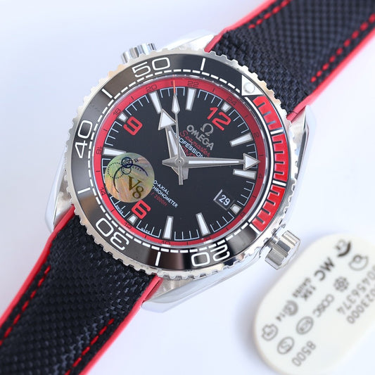 SEAMASTER PLANET OCEAN 600 STEEL CASE BLACK RED BEZEL
