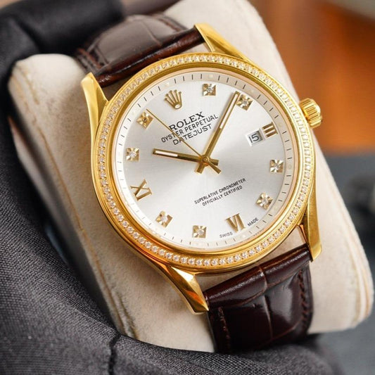 DATEJUST 41MM GOLD DIAMOND BEZEL