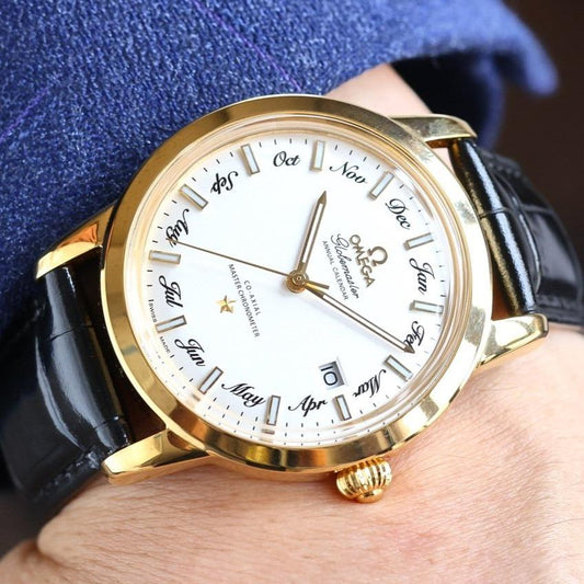 SEAMASTER GLOBEMASTER 40MM GOLD CASE ANNUAL CALENDAR