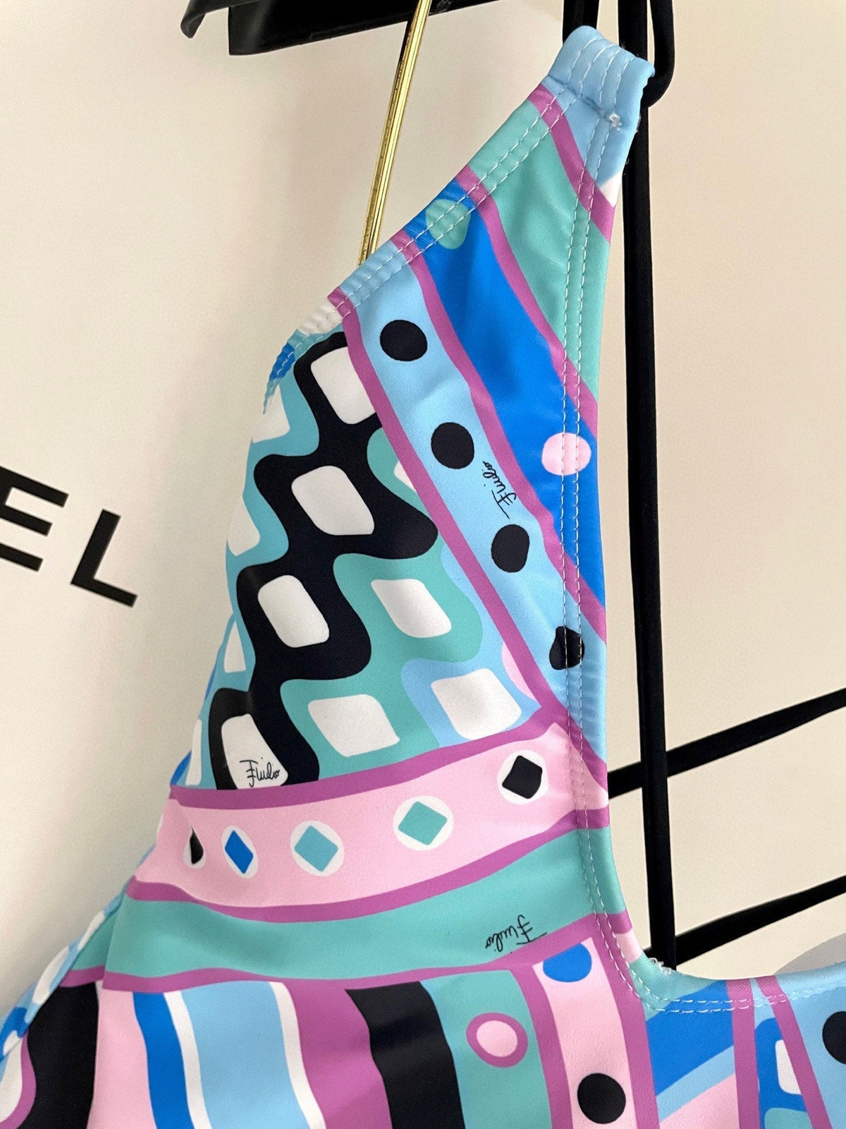 Pucci One-Piece Swimsuit Cotton Blend 882391