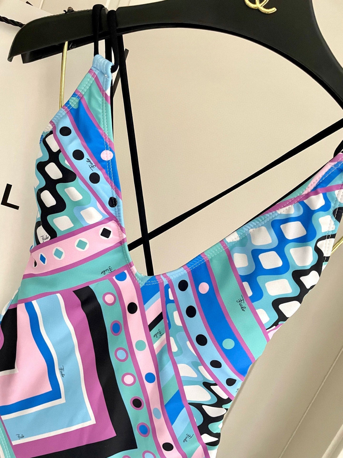 Pucci One-Piece Swimsuit Cotton Blend 882391