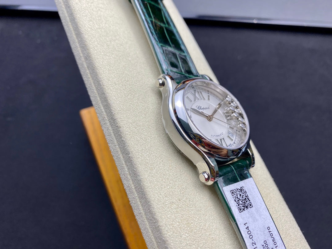 Happy Diamond 36mm Silver White Dial