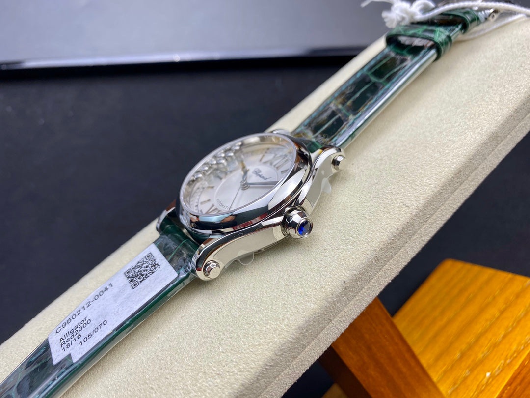 Happy Diamond 36mm Silver White Dial