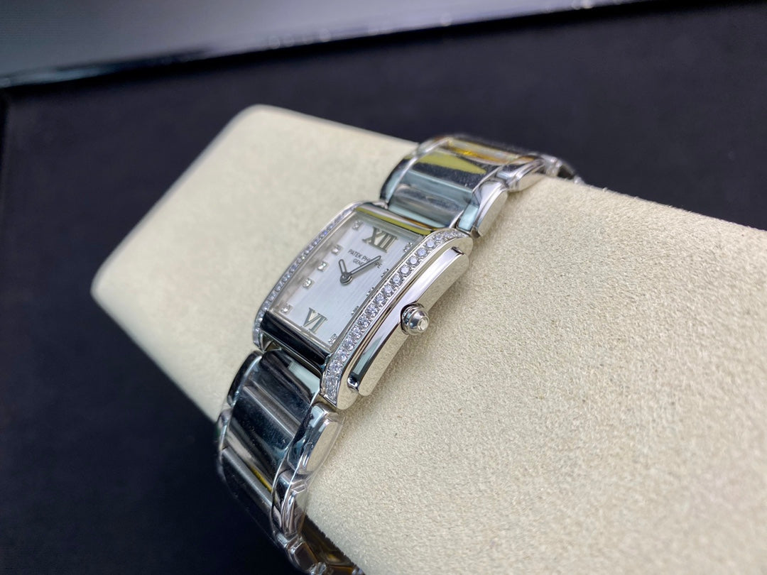PATEK Twenty-Four 25.5mm Silver White Dial