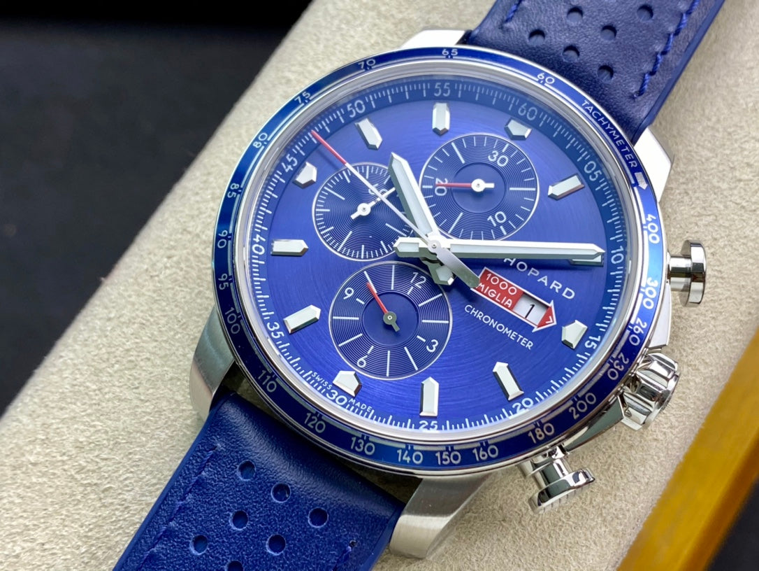 Mille Miglia 44mm Blue Leather