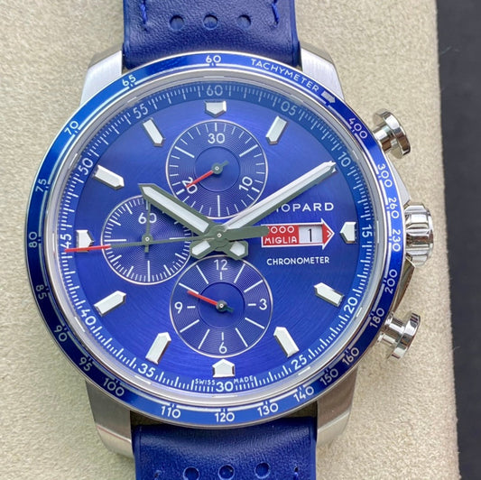Mille Miglia 44mm Blue Leather