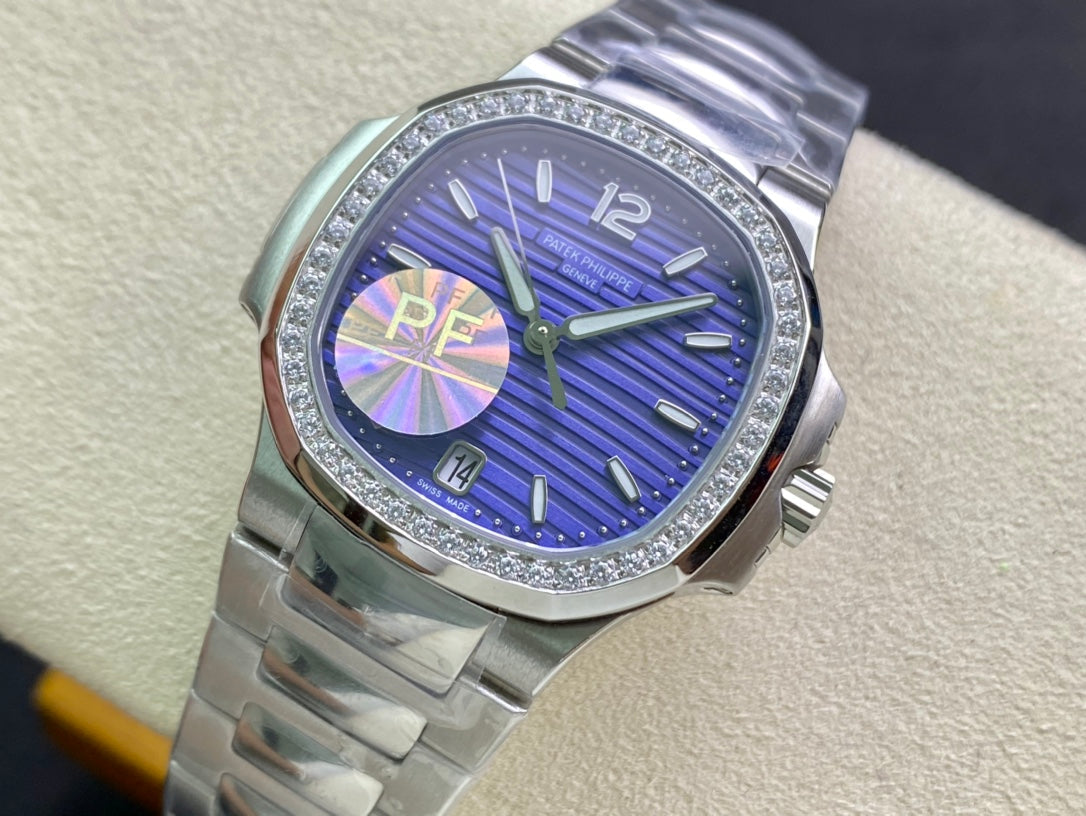 PATEK Nautilus 35mm Silver Blue Dial