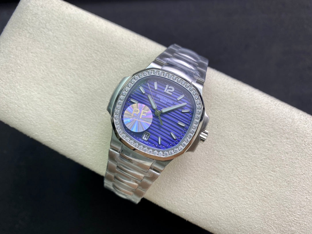 PATEK Nautilus 35mm Silver Blue Dial
