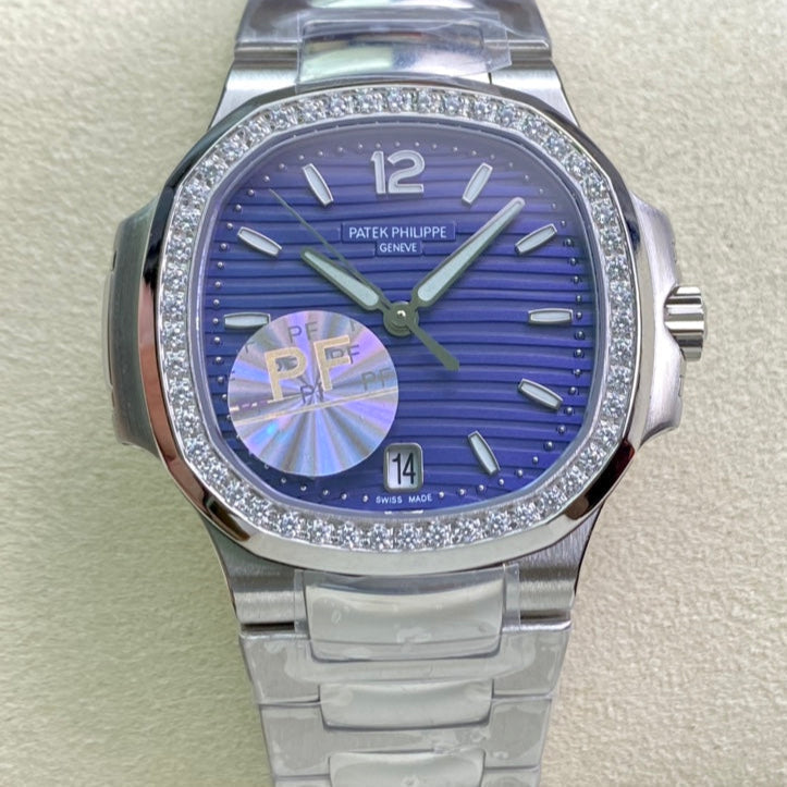 PATEK Nautilus 35mm Silver Blue Dial