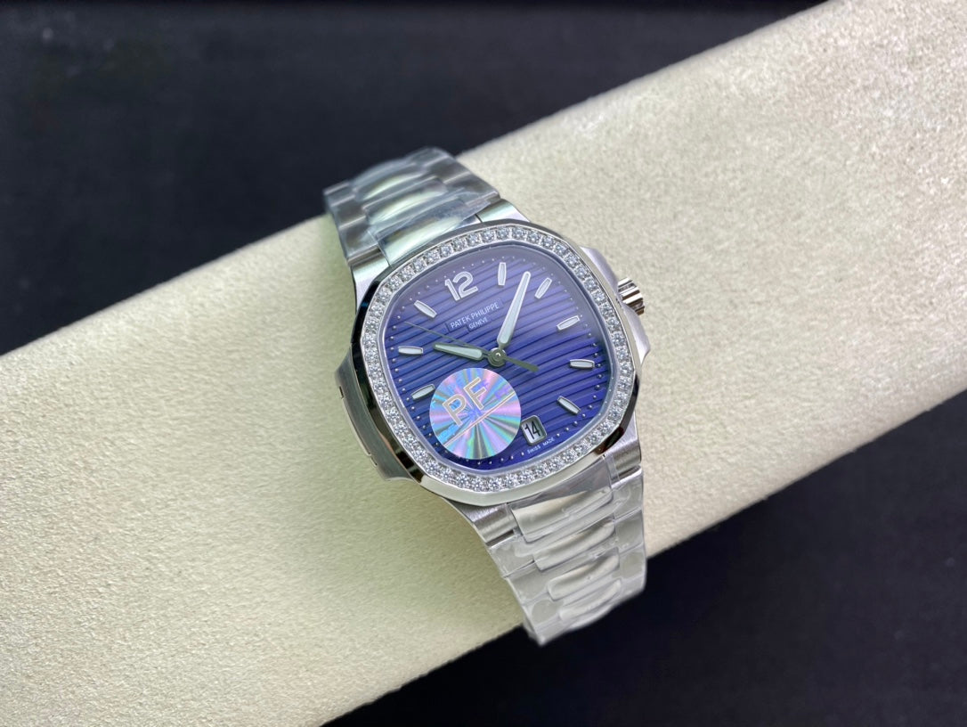 PATEK Nautilus 35mm Silver Blue Dial