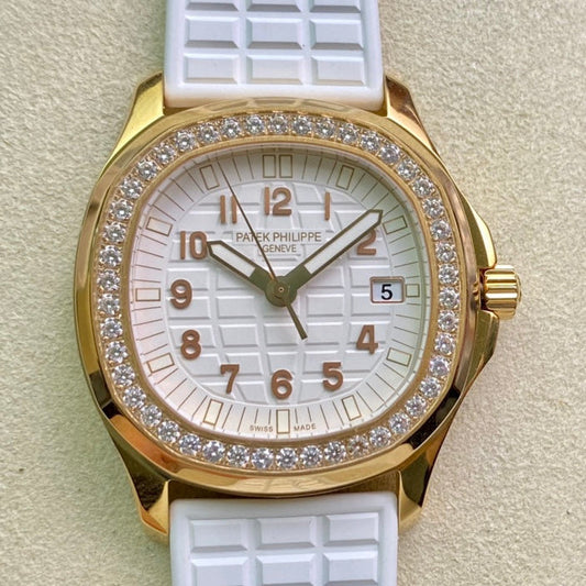 PATEK Aquanaut 35.6mm Gold White Dial
