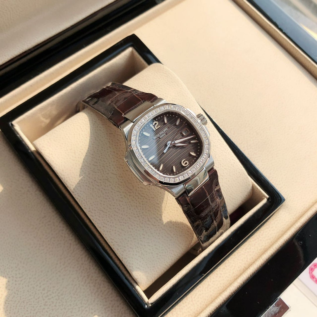 PATEK Nautilus 32mm Silver Brown Dial