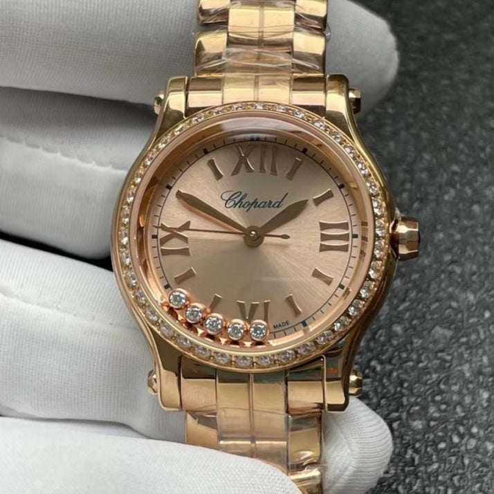 Happy Diamond 30mm Pink Gold Diamond