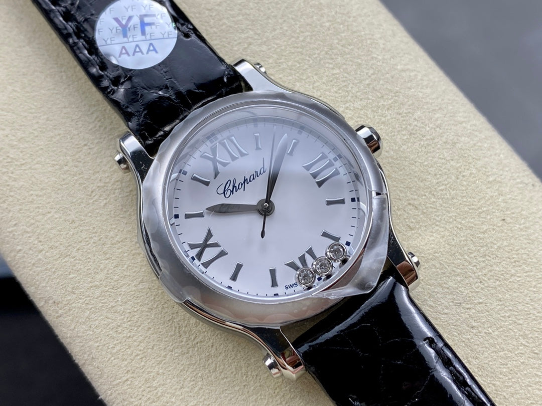 Happy Diamonds 30mm Quartz Leather
