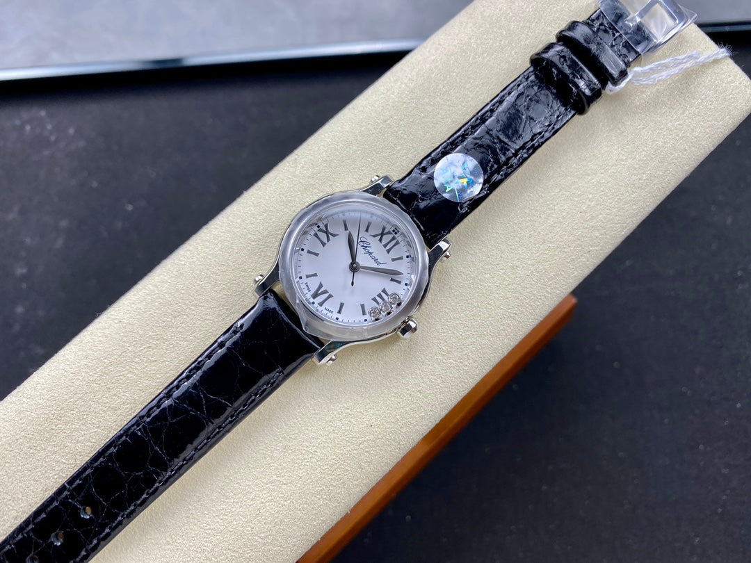 Happy Diamonds 30mm Quartz Leather