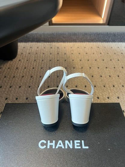Chanel 2026 Square Toe Slingback Leather