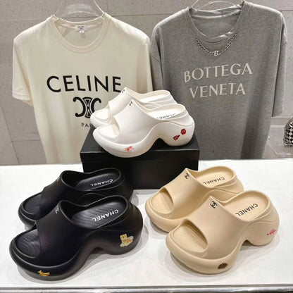 Chanel 2026  Platform Wedge Sandal 50mm Lambskin 713053