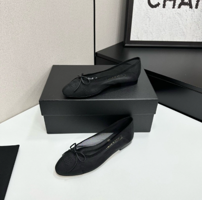 Chanel 2026 Ballet Flat Mesh Leather