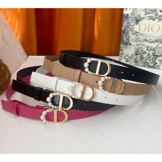 Dior Pearl Buckle Belt 185009