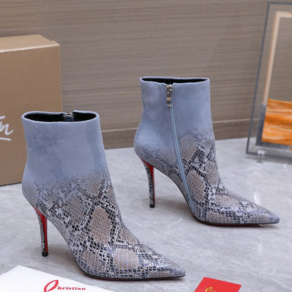 Christian Kondora Metallic Injected Boot Suede 863891