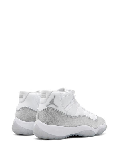 Air Jordan 11 Retro White Metallic Silver Womens Sneakers - Retro Runner