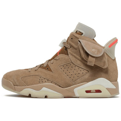 Air Jordan 6 Retro TraviScots British Khaki Sneakers - Collector's Edition