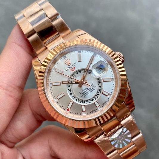 SKY-DWELLER ROSE GOLD 42 GREY DIAL