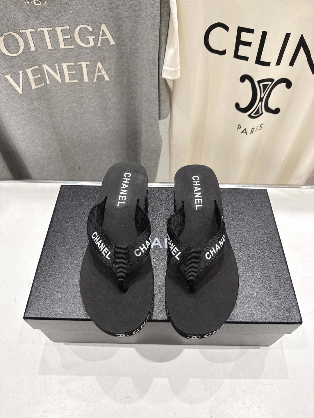 Chanel 2026 Thong Slipper Rubber Fabric 712991
