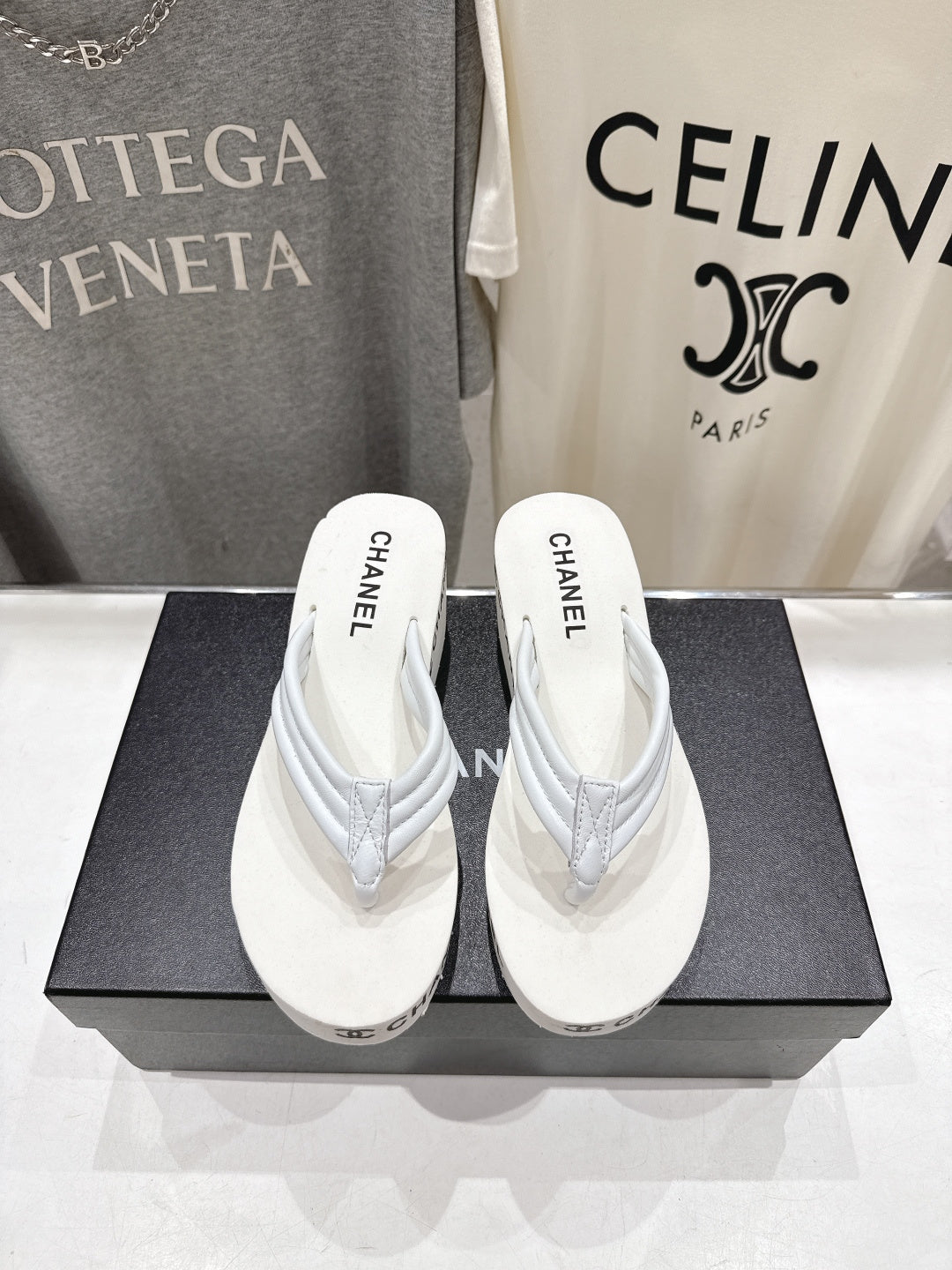 Chanel 2026 Thong Slipper Rubber Fabric 712991