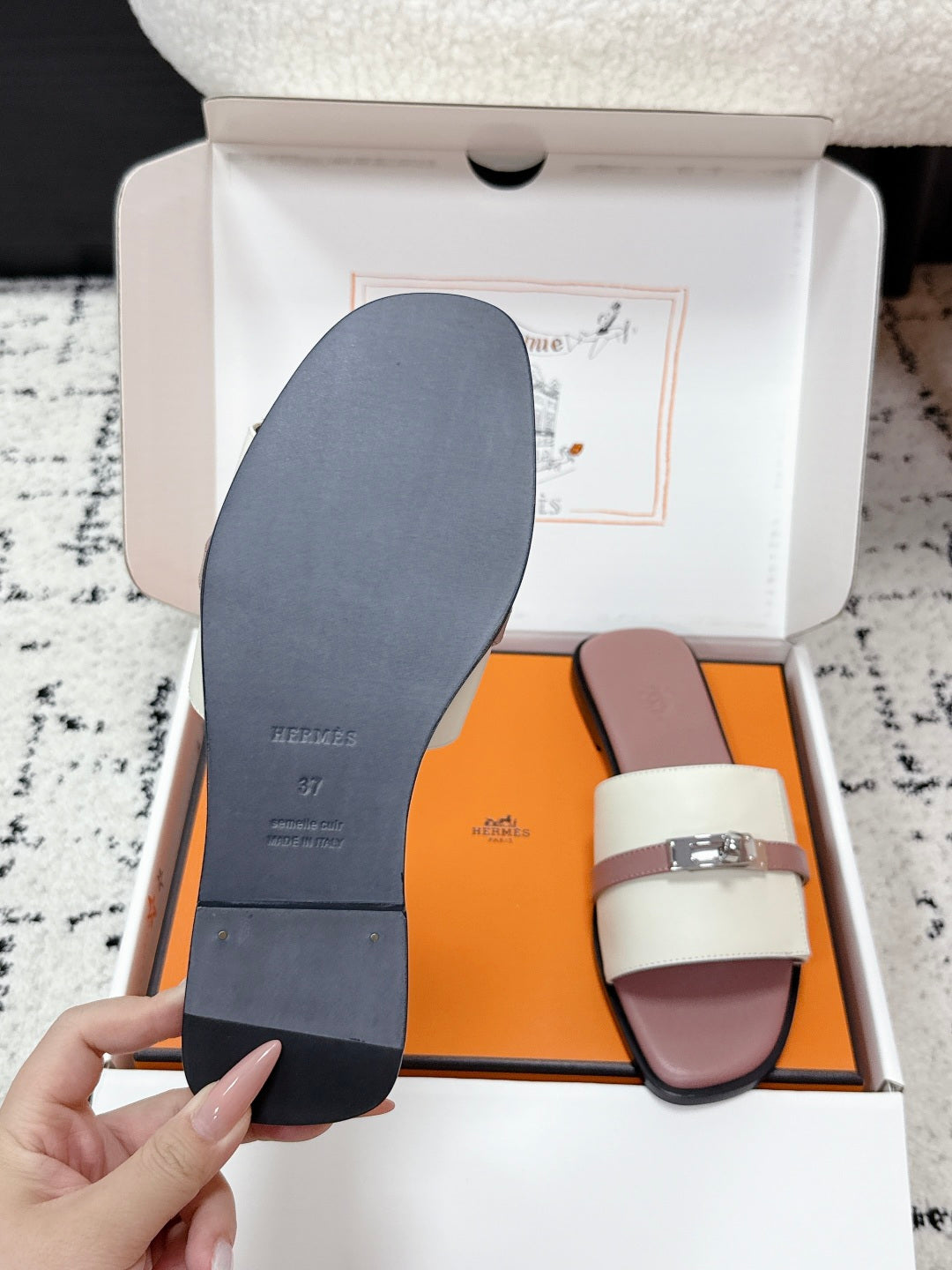 Hermes 2026 Giulia Sandal Calfskin