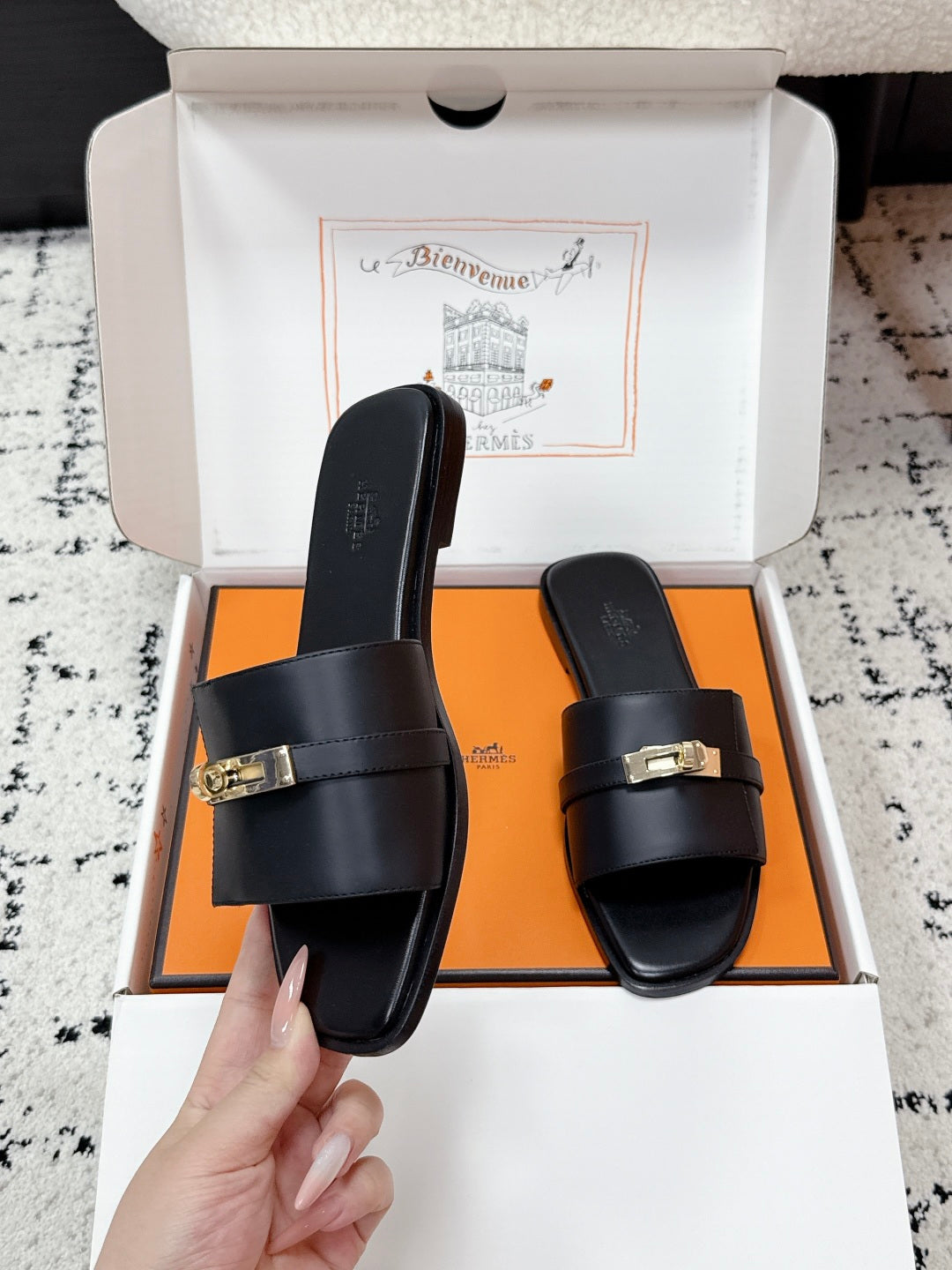 Hermes 2026 Giulia Sandal Calfskin