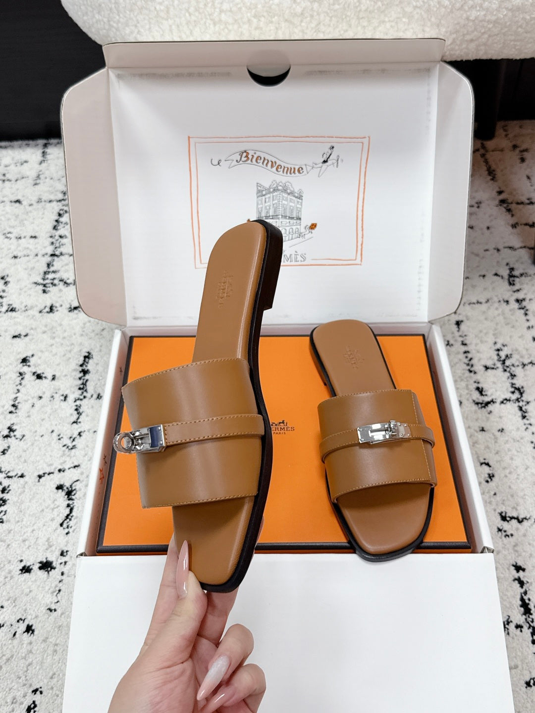 Hermes 2026 Giulia Sandal Calfskin